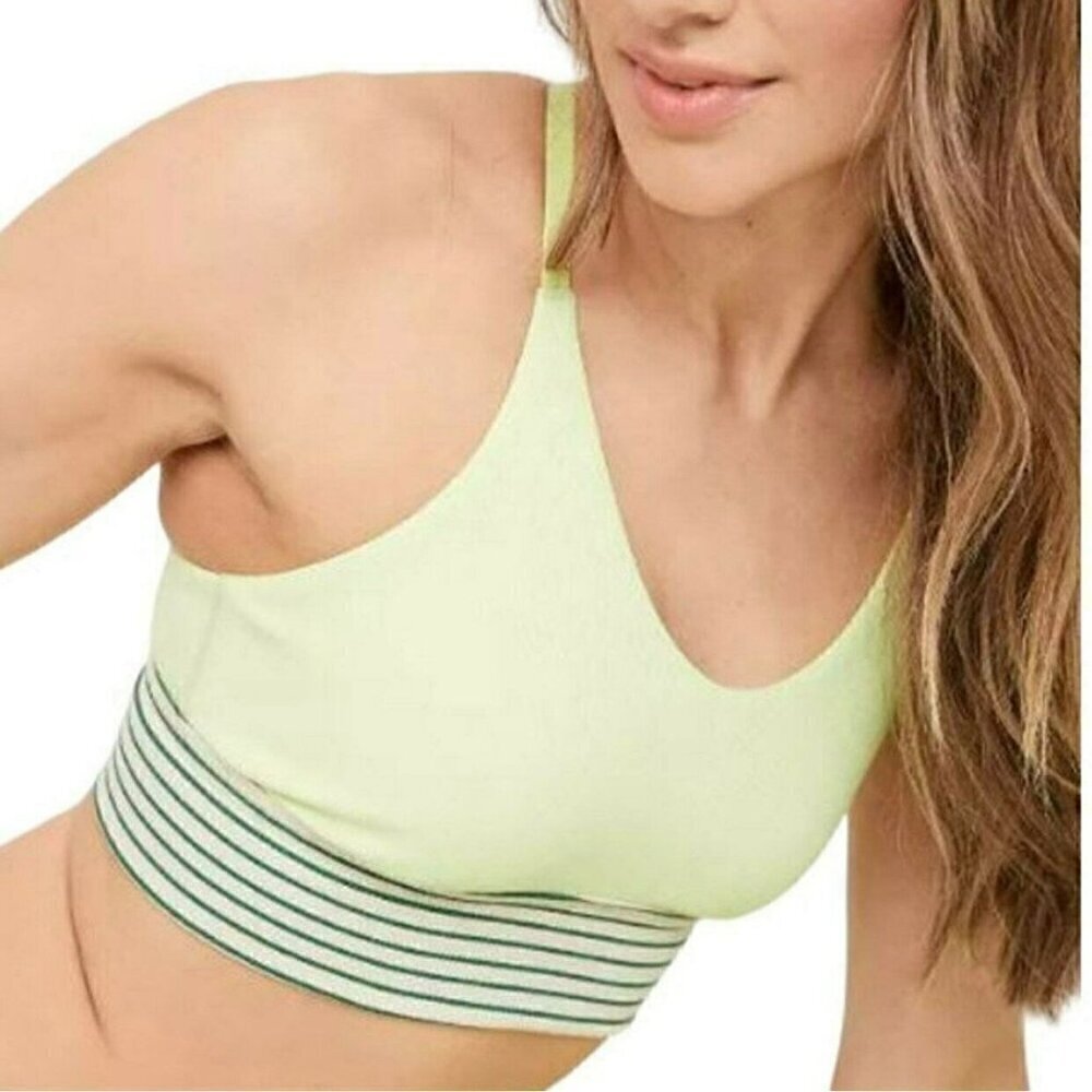 NWT OFFLINE by Aerie Ribbed Scoop Sports Bra in Sharp Green - Size: XL